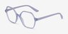 Vogue Eyewear VO5363 Transparent Purple PlasticEyeglass Frames from EyeBuyDirect, Angle View