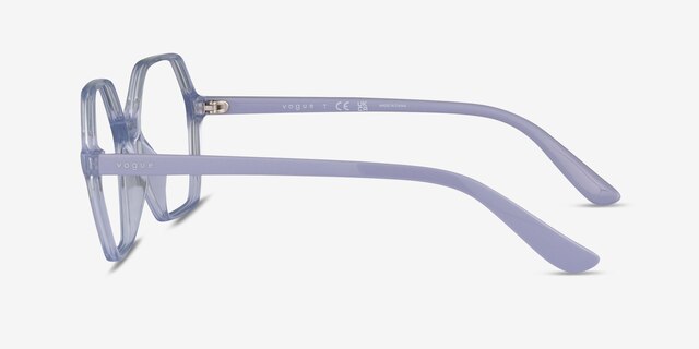 Vogue Eyewear VO5363 Transparent Purple PlasticEyeglass Frames from EyeBuyDirect, Side View