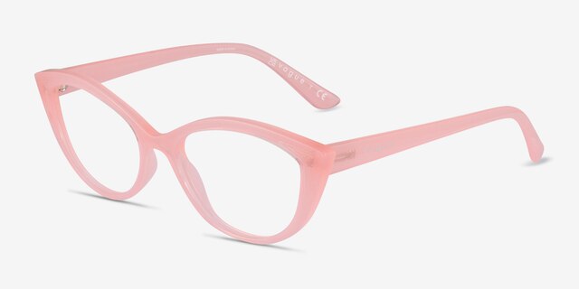 Vogue Eyewear VO5375 Transparent Pink PlasticEyeglass Frames from EyeBuyDirect, Angle View