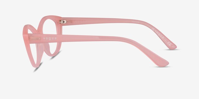 Vogue Eyewear VO5375 Transparent Pink PlasticEyeglass Frames from EyeBuyDirect, Side View