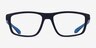 ARNETTE Laflor Matte Dark Blue PlasticEyeglass Frames from EyeBuyDirect, Front View