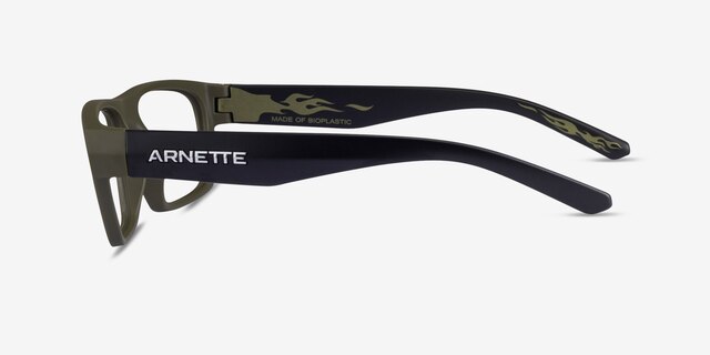 ARNETTE Ithor Matte Green PlasticEyeglass Frames from EyeBuyDirect, Side View