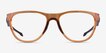 Oakley Admission Clear Orange PlasticEyeglass Frames from EyeBuyDirect, Front View