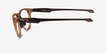 Oakley Admission Clear Orange PlasticEyeglass Frames from EyeBuyDirect, Side View
