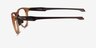 Oakley Admission Clear Orange PlasticEyeglass Frames from EyeBuyDirect, Side View