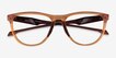 Oakley Admission Clear Orange PlasticEyeglass Frames from EyeBuyDirect, Closed View