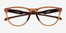 Oakley Admission Clear Orange PlasticEyeglass Frames from EyeBuyDirect, Closed View