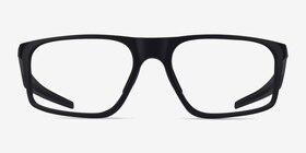 Oakley Bat Flip Noir Plastique Montures de lunettes de vue d'EyeBuyDirect, Vue de Face