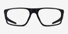 Oakley Bat Flip Black PlasticEyeglass Frames from EyeBuyDirect, Front View