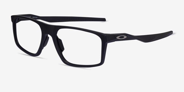 Oakley Bat Flip Black PlasticEyeglass Frames from EyeBuyDirect, Angle View