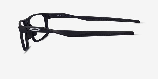 Oakley Bat Flip Black PlasticEyeglass Frames from EyeBuyDirect, Side View