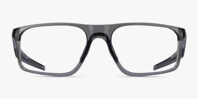 Oakley Bat Flip Clear Gray PlasticEyeglass Frames from EyeBuyDirect, Front View