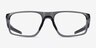 Oakley Bat Flip Clear Gray PlasticEyeglass Frames from EyeBuyDirect, Front View