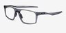 Oakley Bat Flip Clear Gray PlasticEyeglass Frames from EyeBuyDirect, Angle View