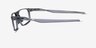 Oakley Bat Flip Clear Gray PlasticEyeglass Frames from EyeBuyDirect, Side View