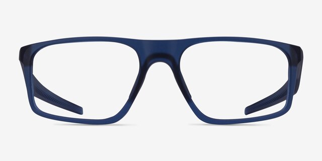 Oakley Bat Flip Blue PlasticEyeglass Frames from EyeBuyDirect, Front View