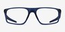 Oakley Bat Flip Blue PlasticEyeglass Frames from EyeBuyDirect, Front View