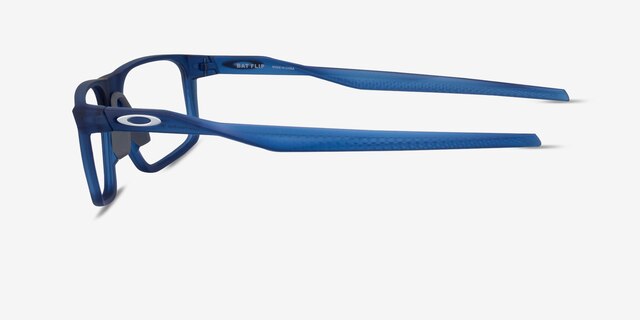 Oakley Bat Flip Blue PlasticEyeglass Frames from EyeBuyDirect, Side View