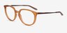 Oakley Bmng Orange PlasticEyeglass Frames from EyeBuyDirect, Angle View