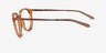Oakley Bmng Orange PlasticEyeglass Frames from EyeBuyDirect, Side View