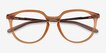 Oakley Bmng Orange PlasticEyeglass Frames from EyeBuyDirect, Closed View