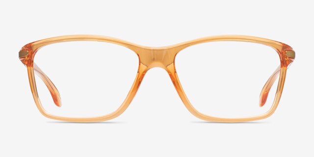 Oakley Cartwheel Transparent Orange PlasticEyeglass Frames from EyeBuyDirect, Front View