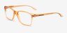 Oakley Cartwheel Transparent Orange PlasticEyeglass Frames from EyeBuyDirect, Angle View