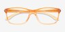 Oakley Cartwheel Transparent Orange PlasticEyeglass Frames from EyeBuyDirect, Closed View
