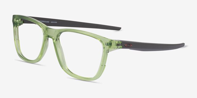 Oakley Centerboard Clear Green PlasticEyeglass Frames from EyeBuyDirect, Angle View