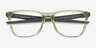 Oakley Centerboard Clear Green PlasticEyeglass Frames from EyeBuyDirect, Closed View