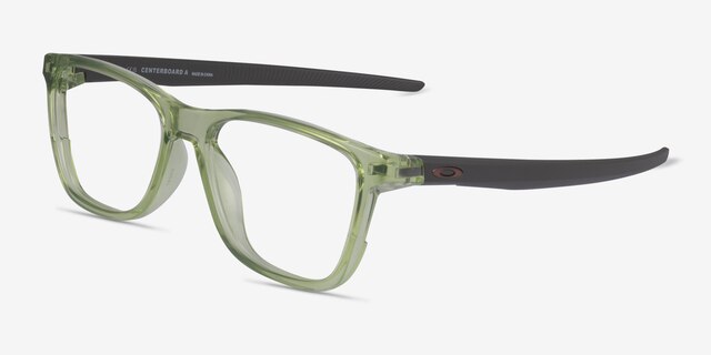 Oakley Centerboard A Clear Green PlasticEyeglass Frames from EyeBuyDirect, Angle View