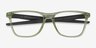 Oakley Centerboard A Clear Green PlasticEyeglass Frames from EyeBuyDirect, Closed View