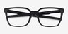 Oakley Dehaven A Black PlasticEyeglass Frames from EyeBuyDirect, Closed View