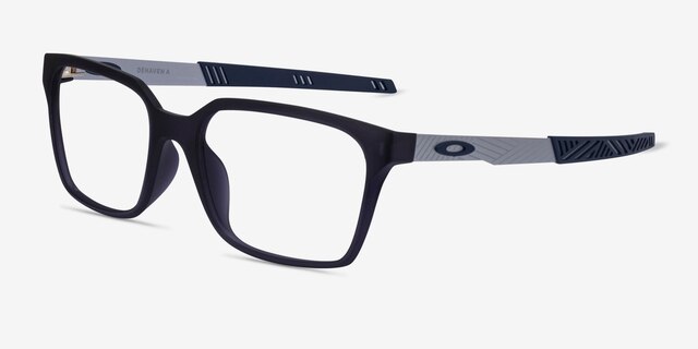 Oakley Dehaven A Gray PlasticEyeglass Frames from EyeBuyDirect, Angle View