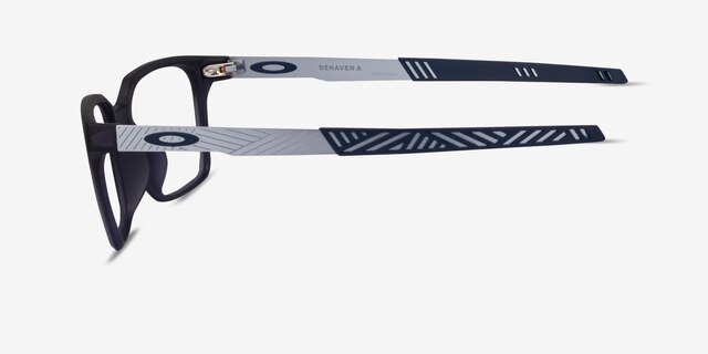 Oakley Dehaven A Gray PlasticEyeglass Frames from EyeBuyDirect, Side View
