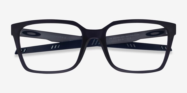 Oakley Dehaven A Gray PlasticEyeglass Frames from EyeBuyDirect, Closed View