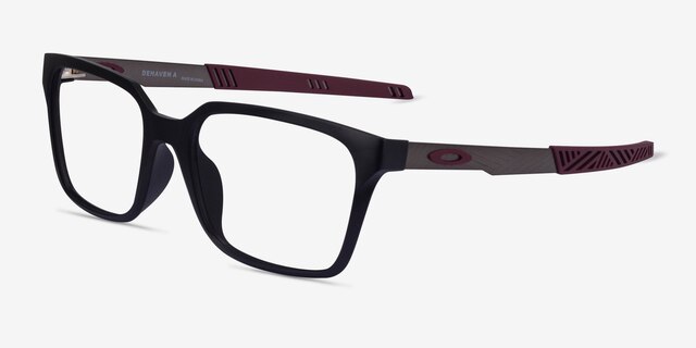 Oakley Dehaven A Matte Black PlasticEyeglass Frames from EyeBuyDirect, Angle View