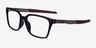 Oakley Dehaven A Matte Black PlasticEyeglass Frames from EyeBuyDirect, Angle View