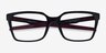 Oakley Dehaven A Matte Black PlasticEyeglass Frames from EyeBuyDirect, Closed View