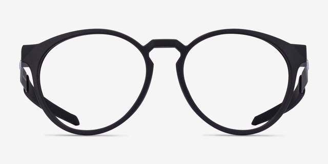 Oakley Exchange R Black PlasticEyeglass Frames from EyeBuyDirect, Front View
