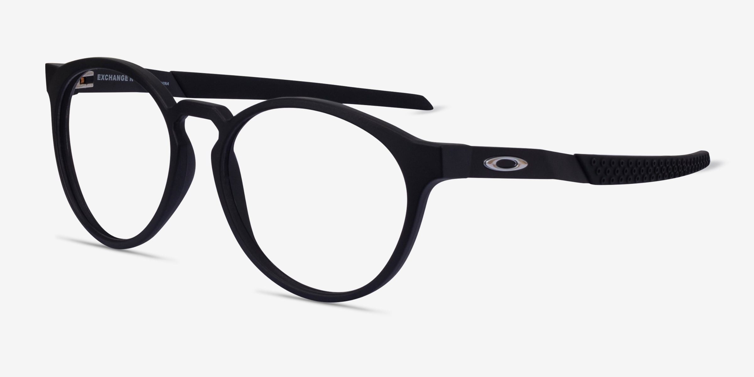Oakley Exchange R - Round Black Frame Glasses For Men Oakley Exchange R - Round Black Frame Glasses For Men