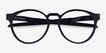 Oakley Exchange R Black PlasticEyeglass Frames from EyeBuyDirect, Closed View
