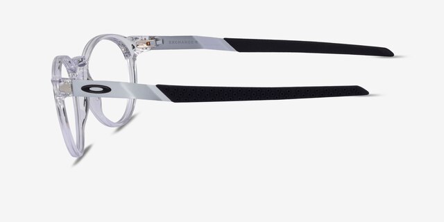 Oakley Exchange R Clear PlasticEyeglass Frames from EyeBuyDirect, Side View
