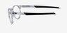 Oakley Exchange R Clear PlasticEyeglass Frames from EyeBuyDirect, Side View