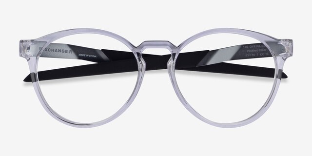Oakley Exchange R Clear PlasticEyeglass Frames from EyeBuyDirect, Closed View