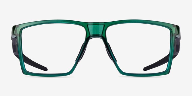 Oakley Futurity Clear Green PlasticEyeglass Frames from EyeBuyDirect, Front View