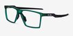 Oakley Futurity Clear Green PlasticEyeglass Frames from EyeBuyDirect, Angle View