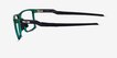 Oakley Futurity Clear Green PlasticEyeglass Frames from EyeBuyDirect, Side View