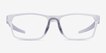 Oakley Hex Jector Clear PlasticEyeglass Frames from EyeBuyDirect, Front View