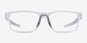 Oakley Hex Jector Clear PlasticEyeglass Frames from EyeBuyDirect, Front View